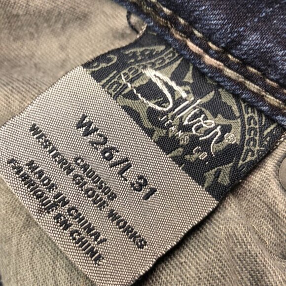 VINTAGE SILVER SUKI HIGH SKINNY JEANS 26x31 - Picture 9 of 13